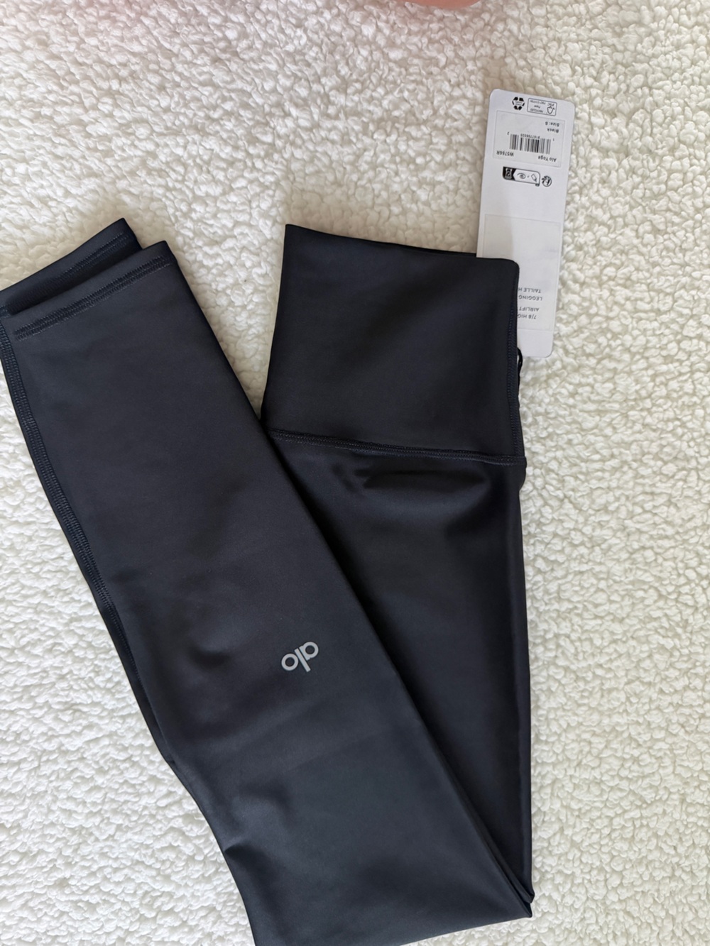 ALO Women’s S Black 7/8 High-waist airlift leggings NWT